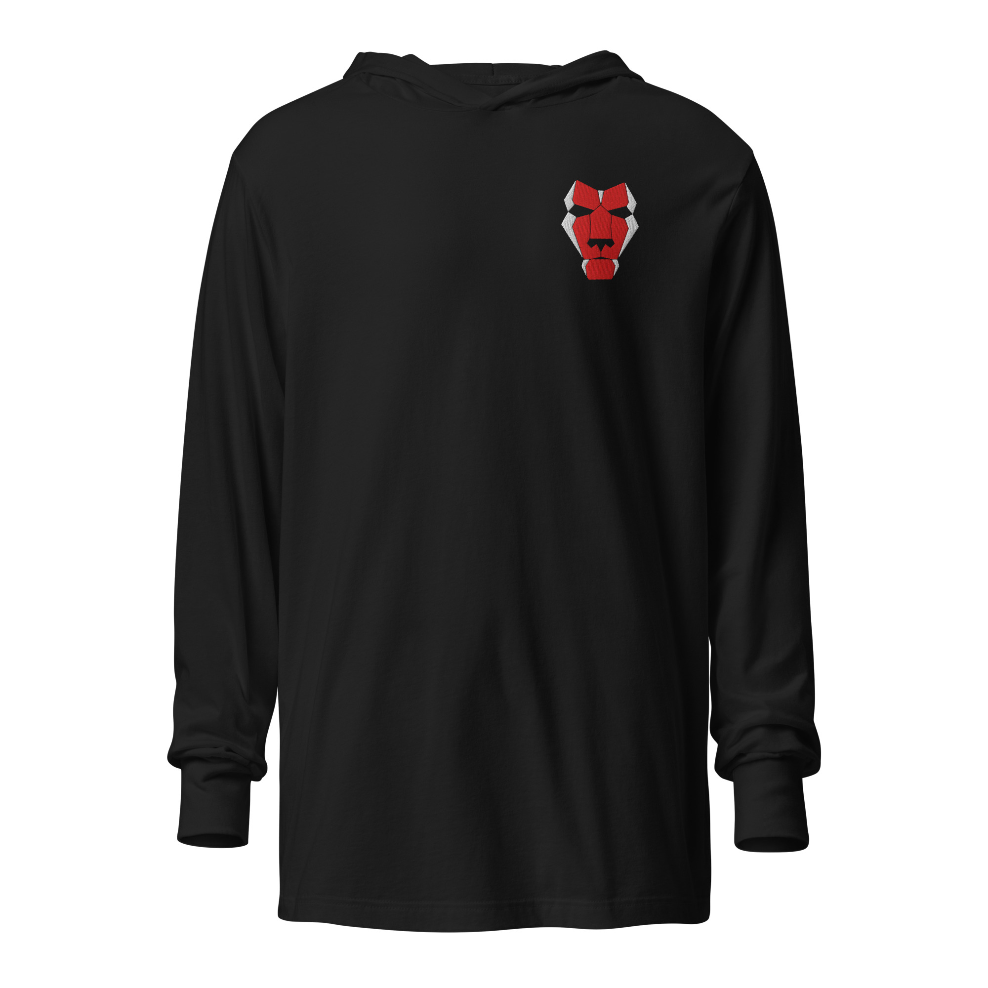 Red Cat Mask Hooded LS Tee