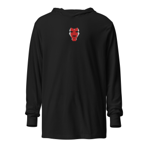 Red Cat Mask Hooded LS Tee