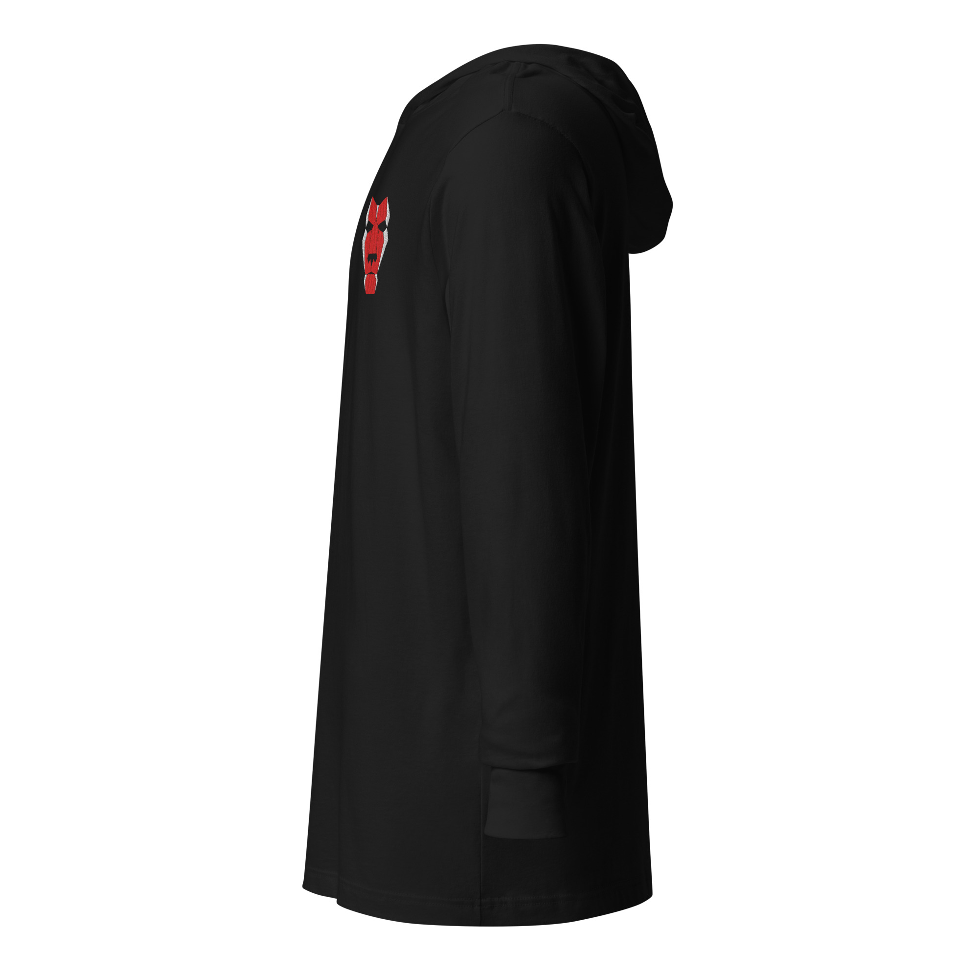 Red Cat Mask Hooded LS Tee - Image 3